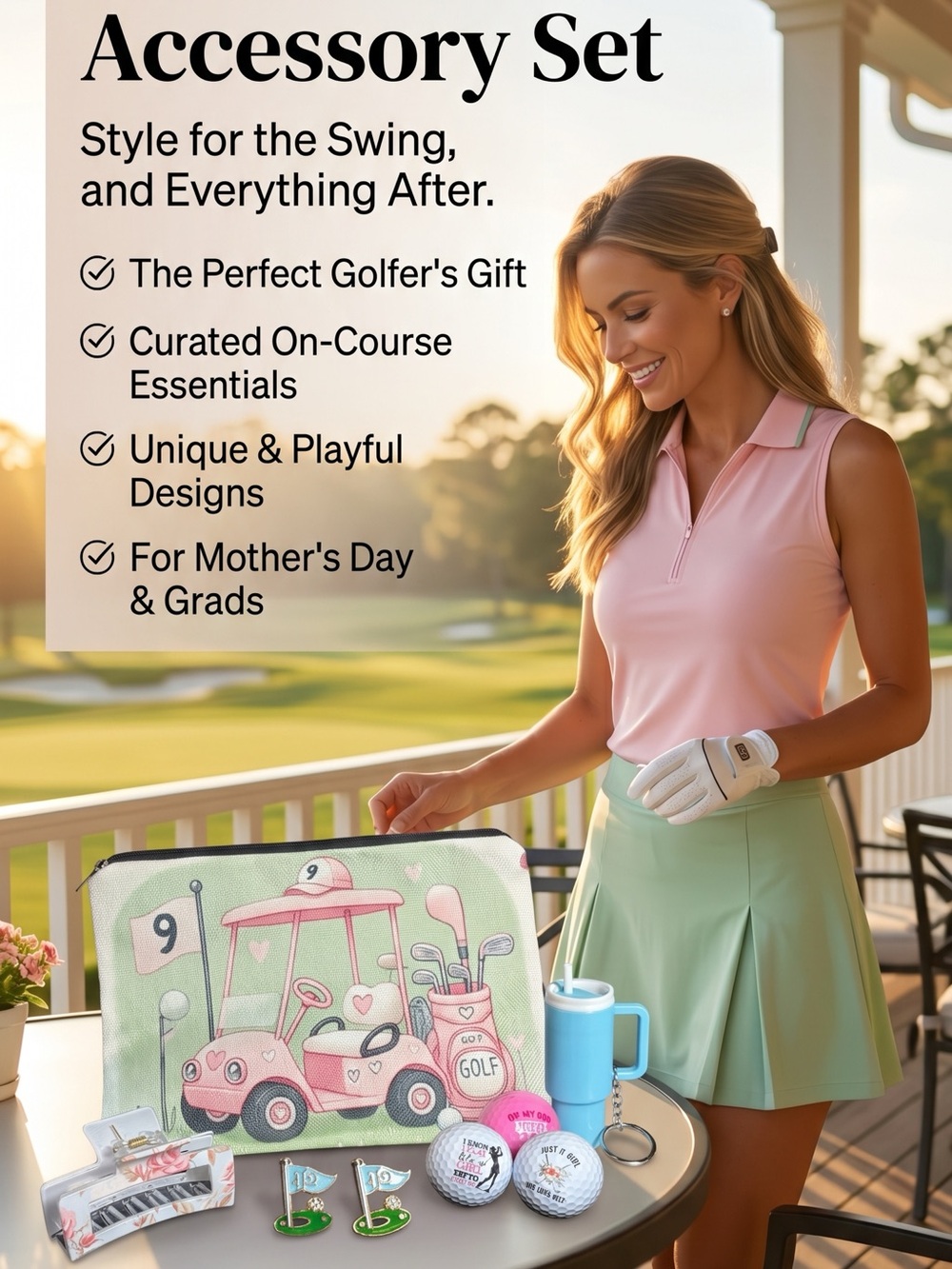 Ladies Golf Accessory Gift Set